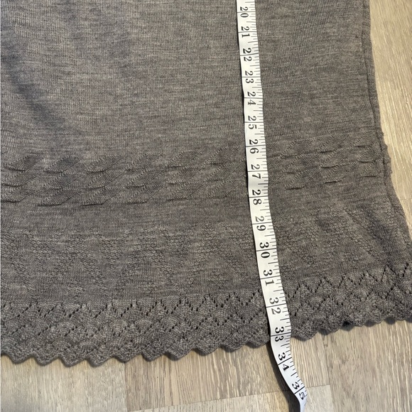 Dr. Haider Petkov Made in Vienna Fine Merino Wool Grey Pencil Midi Skirt - Picture 7 of 9